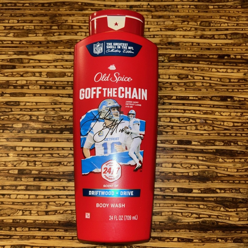 NEW Old Spice Jared Goff‎ the Chain Body Wash Limited Edition NFL Detroit Lions